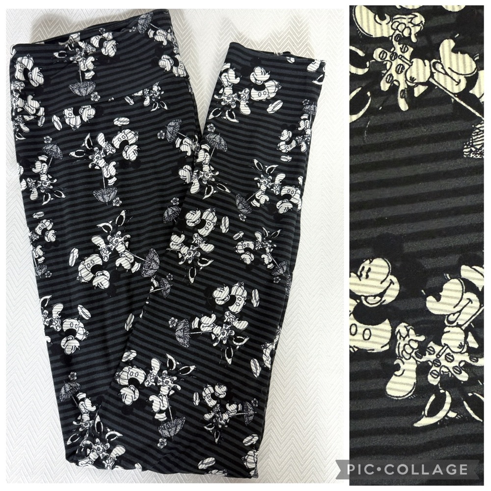LuLaRoe Disney Mickey and Minnie Leggings TC 12-18